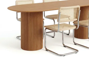 Kopparbo spisegruppe oval 180 cm eik med 6 Build spisestoler - Eik - Møbler - Bord - Spisegruppe