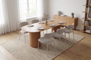 Kopparbo Spisegruppe oval 180 cm med 6 Lucy Spisestoler - Eik - Møbler - Bord - Spisegruppe