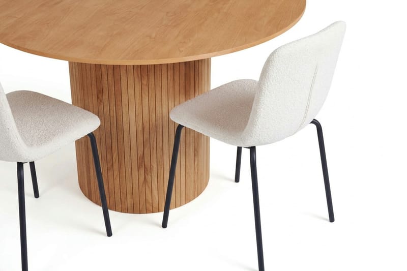 Kopparbo spisegruppe rund 110 cm eik med 4 Katy spisestoler - Eik - Møbler - Bord - Spisegruppe