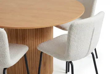 Kopparbo spisegruppe rund 130 cm eik med 6 Katy spisestoler - Eik - Møbler - Bord - Spisegruppe