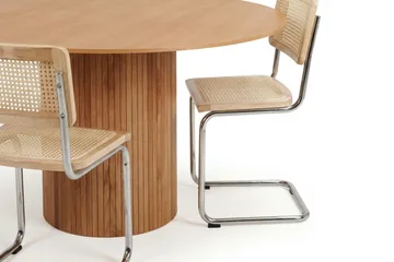 Kopparbo spisegruppe rund 150 cm eik med 6 Build spisestoler - Eik - Møbler - Bord - Spisegruppe