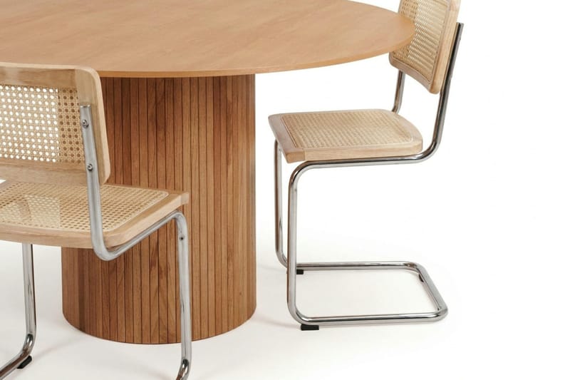 Kopparbo spisegruppe rund 150 cm eik med 6 Build spisestoler - Eik - Møbler - Bord - Spisegruppe