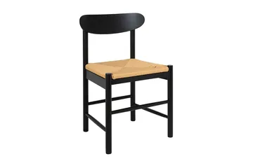 Kopparbo spisegruppe rund 180 cm svart med 8 Malte spisestoler - Møbler - Bord - Spisegruppe