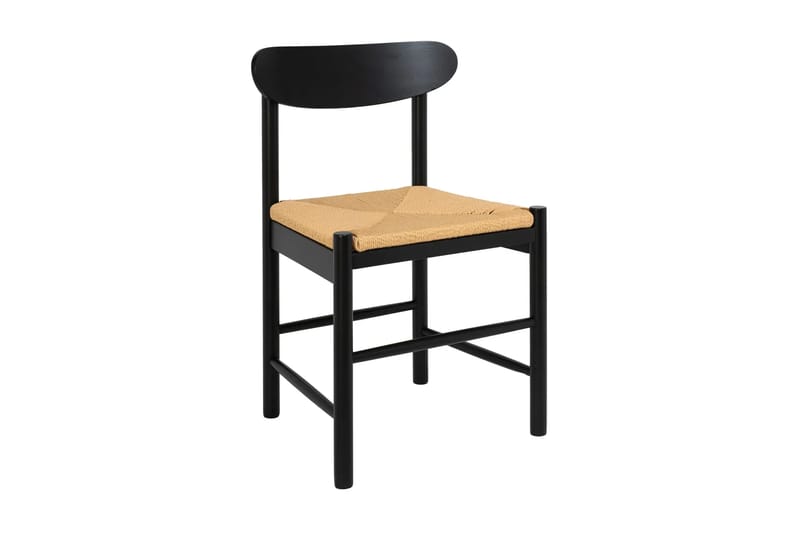 Kopparbo spisegruppe rund 180 cm svart med 8 Malte spisestoler - Møbler - Bord - Spisegruppe