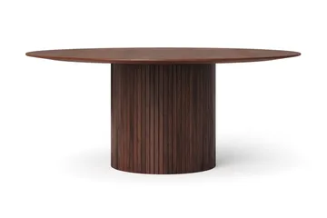 Kopparbo spisegruppe rund ca. 180 cm valnøtt med 8 Nala spisestoler - Valnøtt - Møbler - Bord - Spisegruppe