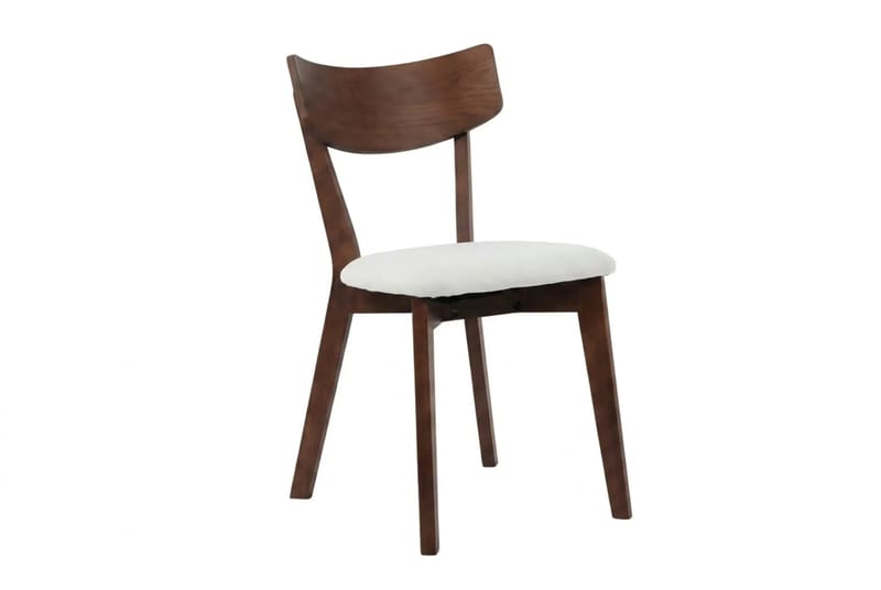 Kopparbo spisegruppe rundt 180 cm i valnøtt med 8 Amelia spisestoler med pute - Valnøtt/Beige - Møbler - Bord - Spisegruppe