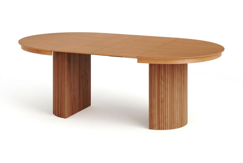 Kopparbo spisegruppe uttrekkbar rund 120-220 cm eik med 4 Jolie spisestoler - Møbler - Bord - Spisegruppe
