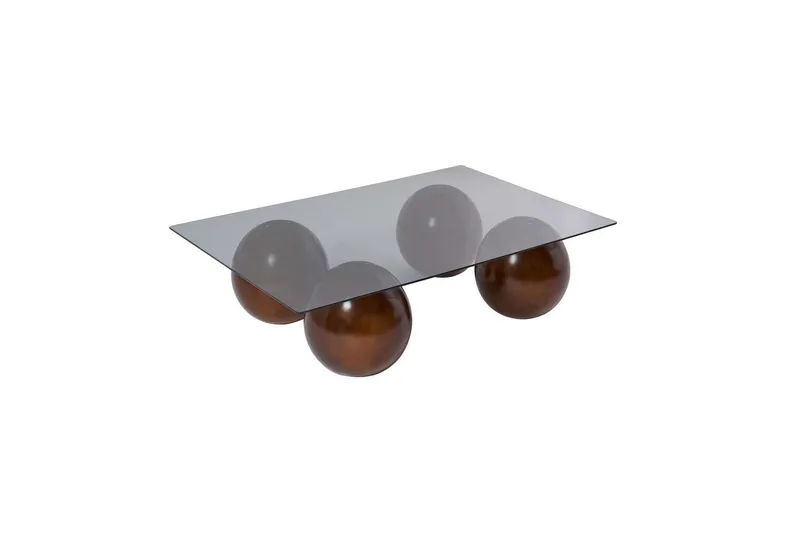 Koushik Sofabord 110 cm, Sand/Lysgrå