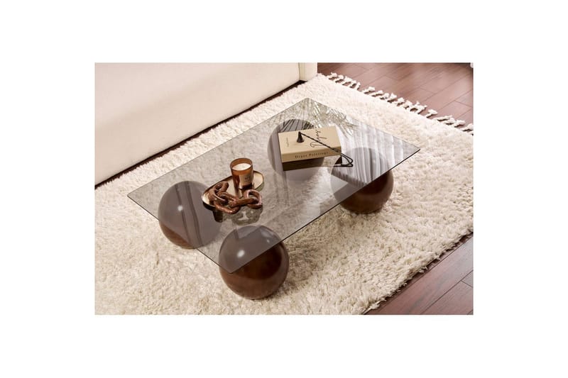 Koushik Sofabord 110 cm - Sand/Lysgrå - Møbler - Bord - Sofabord & salongbord