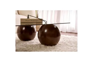 Koushik Sofabord 110 cm - Sand/Lysgrå - Møbler - Bord - Sofabord & salongbord