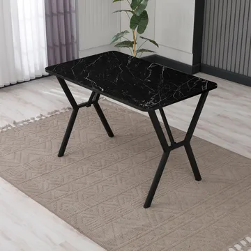 Krylor spisebord 110 cm rektangulært - Svart - Møbler - Bord - Spisebord & kjøkkenbord