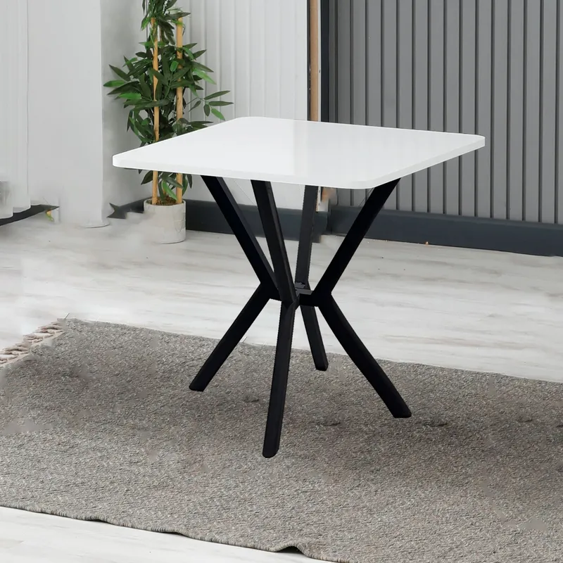 Krylor spisebord 70 cm kvadratisk - Hvit - Møbler - Bord - Spisebord & kjøkkenbord