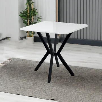 Krylor spisebord 70 cm kvadratisk - Hvit - Møbler - Bord - Spisebord & kjøkkenbord