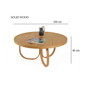 Kunti Sofabord 100 cm - Natur - Møbler - Bord - Sofabord & salongbord
