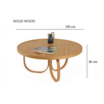 Kunti Sofabord 100 cm - Natur - Møbler - Bord - Sofabord & salongbord