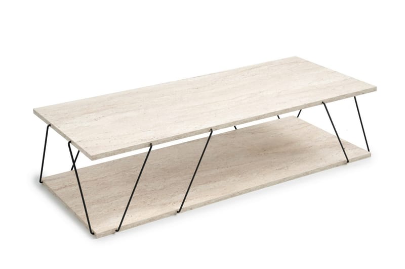 Labranda Sofabord 120 cm - Svart/Marmor - Møbler - Bord - Marmorbord