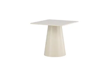 Lanzi Lite Kvadratisk Spisebord 80 cm med Tre- og Eikeutseende - Beige - Møbler - Bord - Spisebord & kjøkkenbord