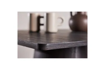 Lanzi Lite Kvadratisk Spisebord 80 cm med Tre- og Eikeutseende - Brun - Møbler - Bord - Spisebord & kjøkkenbord
