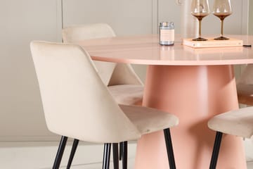 Lanzo rundt spisebord 120 cm med 4 Night spisestoler - Møbler - Bord - Spisegruppe