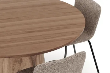 Lanzo Spisebord 120 cm med 4 Katy Spisestoler - Møbler - Bord - Spisegruppe