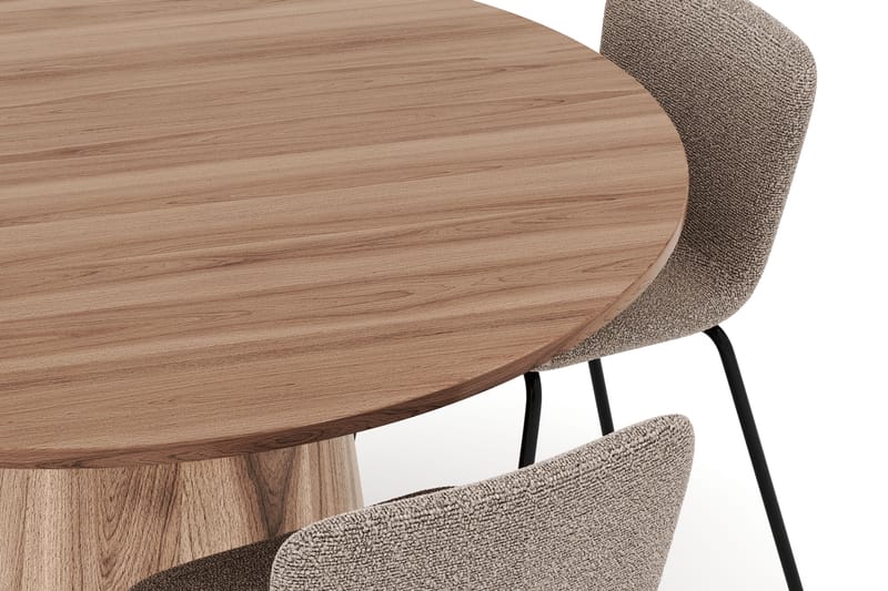 Lanzo Spisebord 120 cm med 4 Katy Spisestoler - Møbler - Bord - Spisegruppe