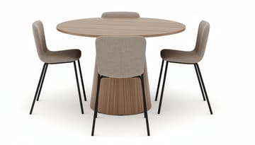 Lanzo Spisebord 120 cm med 4 Katy Spisestoler - Møbler - Bord - Spisegruppe