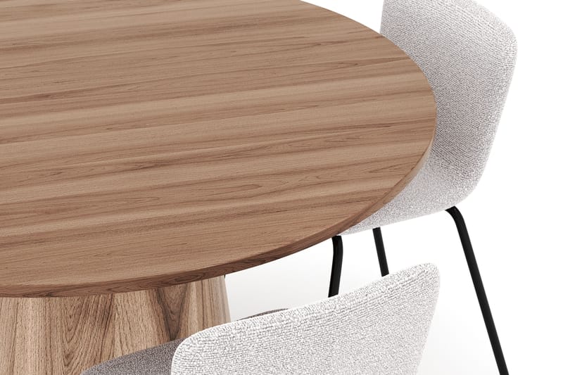 Lanzo Spisebord 120 cm med 4 Katy Spisestoler - Møbler - Bord - Spisegruppe