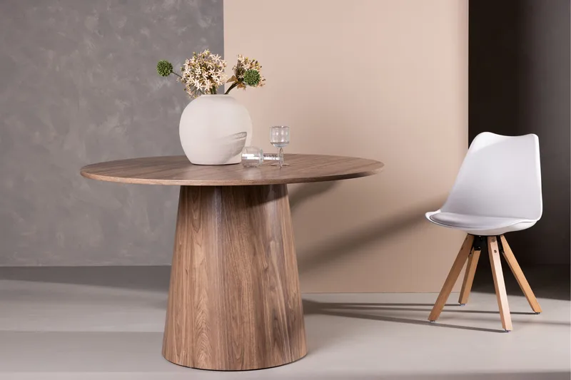 Lanzo Spisebord 120 cm Rundt - Natur - Møbler - Bord - Spisebord & kjøkkenbord