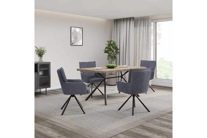 Larchant Spisebord Rektangulær 160x90 cm - Brun - Møbler - Bord - Spisebord & kjøkkenbord