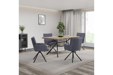 Larchant Spisebord Rektangulær 160x90 cm - Brun - Møbler - Bord - Spisebord & kjøkkenbord