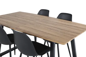 Leah uttrekkbart spisebord med 4 Ypas spisestoler - Møbler - Bord - Spisegruppe