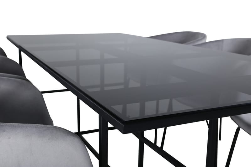Leif spisebord 200 cm med 6 Berit armstoler med armlener - Møbler - Bord - Spisegruppe