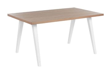 Lenister Spisebord 90x150 cm - Hvit/Lys Brun - Møbler - Bord - Spisebord & kjøkkenbord