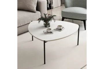 Lenny Sofabord 90 cm - Hvit - Møbler - Bord - Sofabord & salongbord