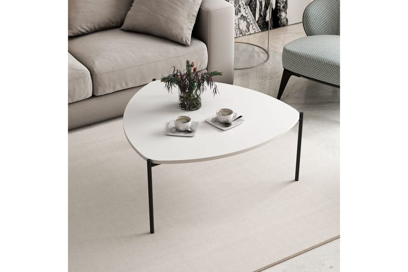 Lenny Sofabord 90 cm - Hvit - Møbler - Bord - Sofabord & salongbord