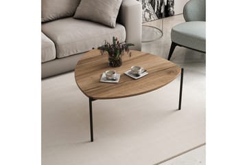 Lenny Sofabord 90 cm - Valnøtt - Møbler - Bord - Sofabord & salongbord