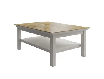 Letira Sofabord 100 cm - krem, eik og grå - Møbler - Bord - Sofabord & salongbord