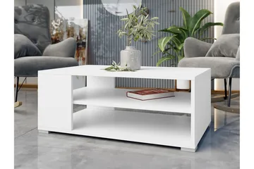 Lindesberg Sofabord 100 cm - Hvit - Møbler - Bord - Sofabord & salongbord