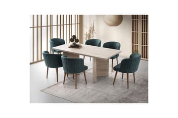 Loftia Spisebord 180 cm Rektangulær - Travertin - Møbler - Bord - Spisebord & kjøkkenbord