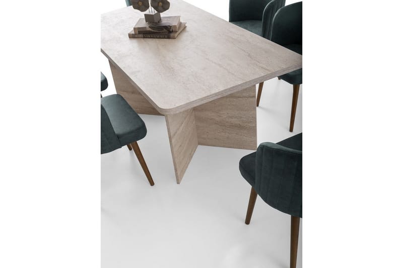 Loftia Spisebord 180 cm Rektangulær - Travertin - Møbler - Bord - Spisebord & kjøkkenbord
