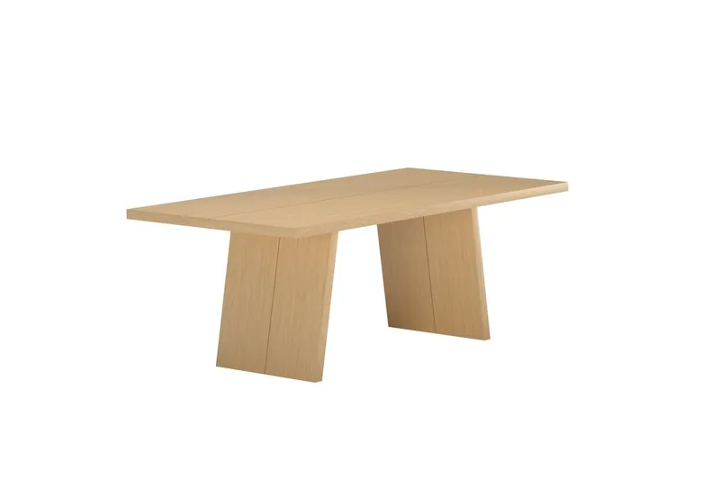 Logga Stort Rektangulært Spisebord 210 cm i Tre med Eketreutseende - Beige - Møbler - Bord - Spisebord & kjøkkenbord