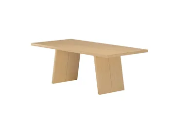 Logga Stort Rektangulært Spisebord 210 cm i Tre med Eketreutseende - Beige - Møbler - Bord - Spisebord & kjøkkenbord