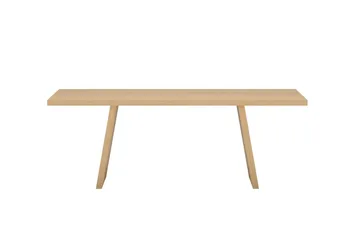 Logga Stort Rektangulært Spisebord 210 cm i Tre med Eketreutseende - Beige - Møbler - Bord - Spisebord & kjøkkenbord