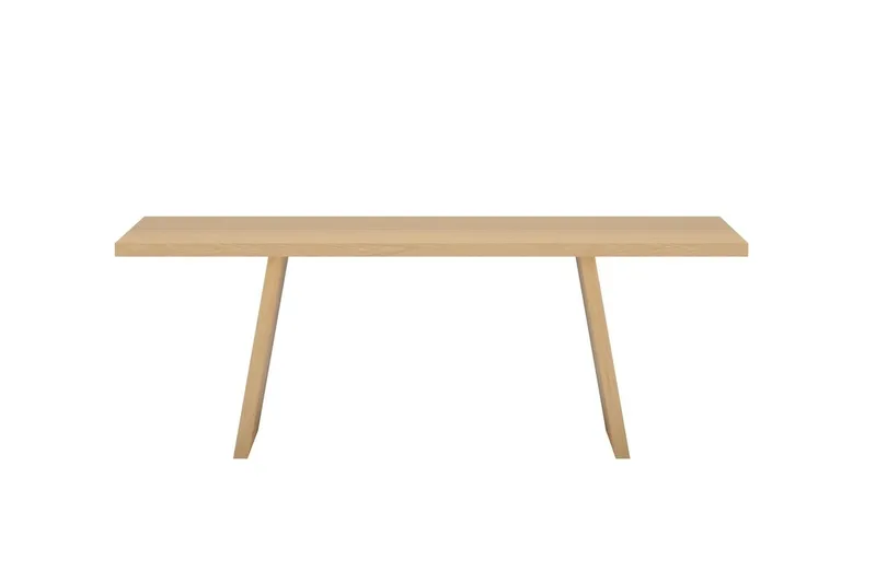 Logga Stort Rektangulært Spisebord 210 cm i Tre med Eketreutseende - Beige - Møbler - Bord - Spisebord & kjøkkenbord