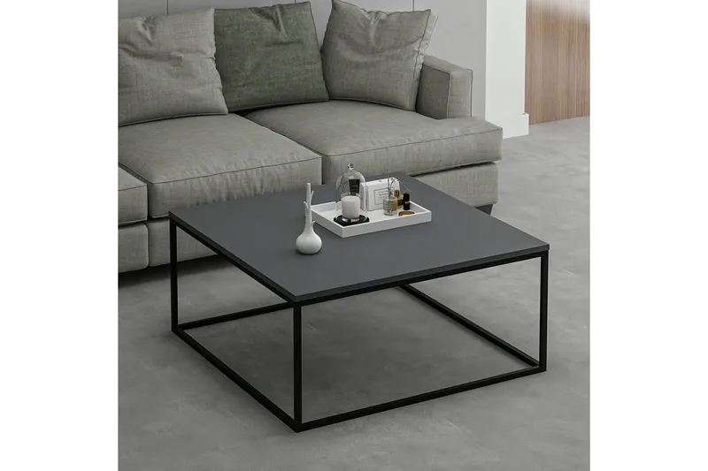 Loni Sofabord 90 cm - Antrasitt - Møbler - Bord - Sofabord & salongbord