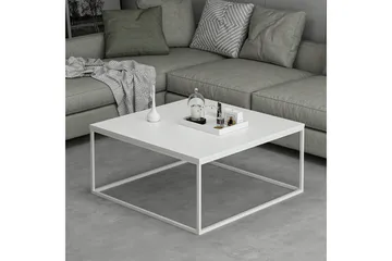 Loni Sofabord 90 cm - Hvit - Møbler - Bord - Sofabord & salongbord