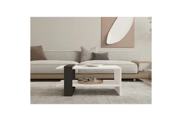 Lorva Stuebord 80 cm - Antrasitt/Hvit - Møbler - Bord - Sofabord & salongbord