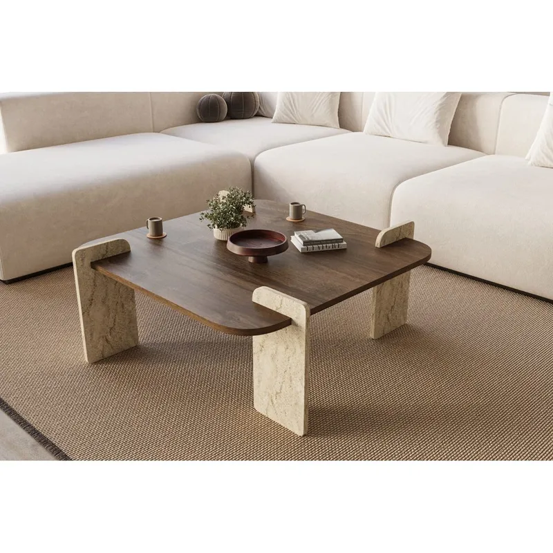 Lorvenor Sofabord 90 cm - Mørkebrun - Møbler - Bord - Sofabord & salongbord