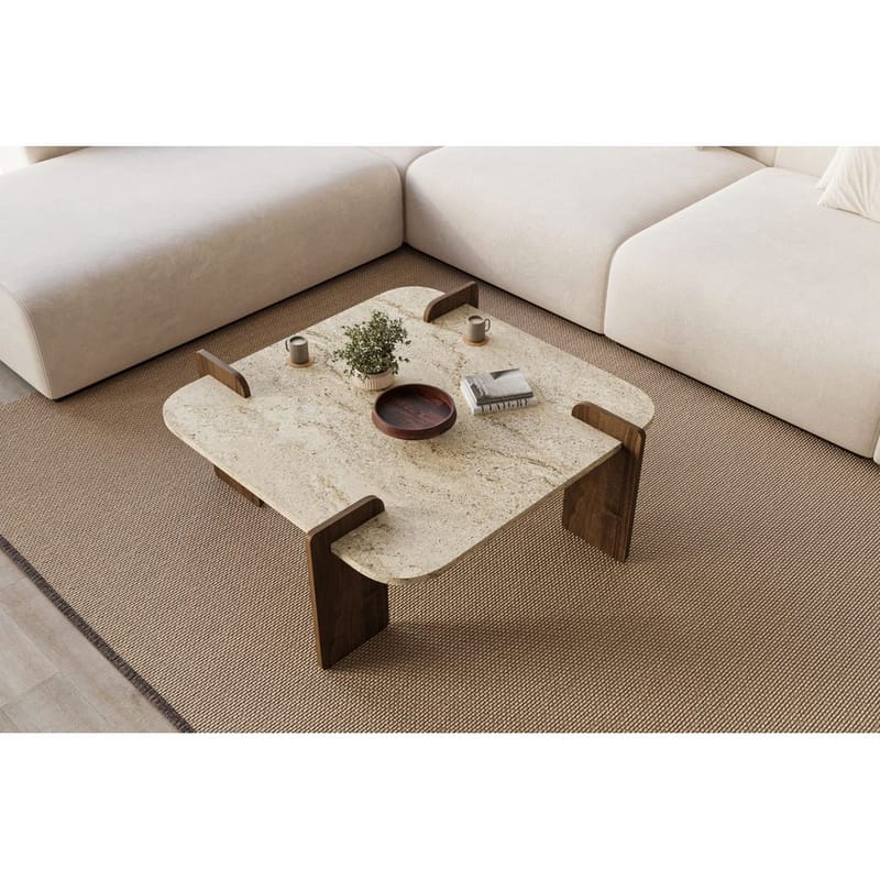 Lorvenor Sofabord 90 cm - Mørkebrun - Møbler - Bord - Sofabord & salongbord