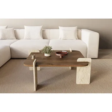 Lorvenor Sofabord 90 cm - Mørkebrun - Møbler - Bord - Sofabord & salongbord